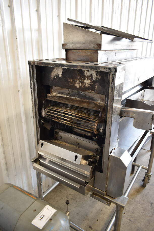 Duke Stainless Steel Commercial Natural Gas Powered Charbroiled Burger Grill on Commercial Casters. - Image 3 of 8