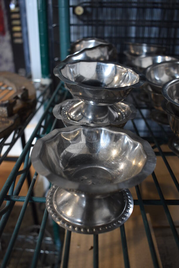 10 Metal Footed Bowls. 3.75x3.75x2. 10 Times Your Bid!