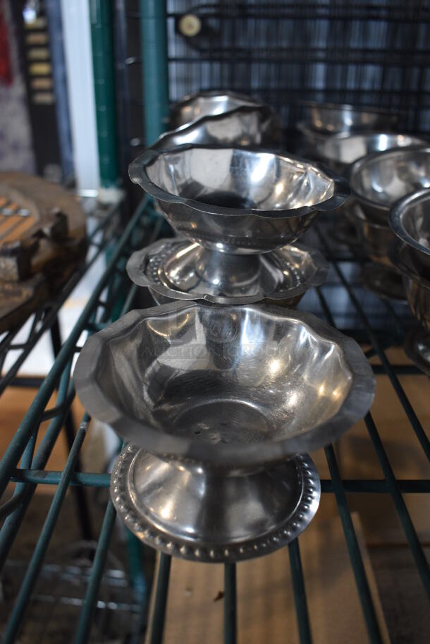 10 Metal Footed Bowls. 3.75x3.75x2. 10 Times Your Bid! - Image 1 of 3