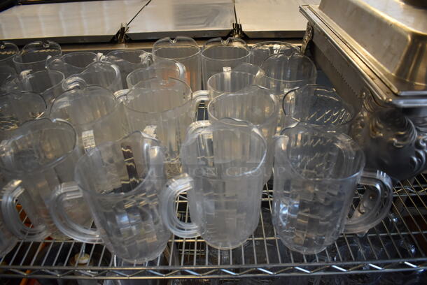 ALL ONE MONEY! Tier Lot of Various Items Including Metal Chafing Dish and Poly Pitchers - Image 5 of 7