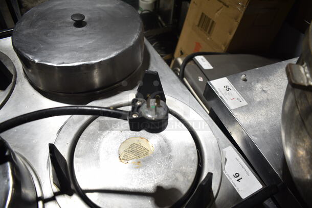 APW Wyott ML4-10 Stainless Steel Commercial 4 Well Plate Dispenser on Commercial Casters. 120 Volts, 1 Phase. Tested and Working! - Image 7 of 9