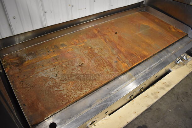 Connerton Stainless Steel Commercial Countertop Natural Gas Powered Flat Top Griddle. 60x29x14 - Image 2 of 4