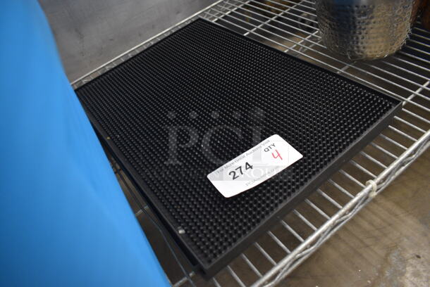 4 Black Bar Mats. 12x18x0.5. 4 Times Your Bid! - Image 3 of 3