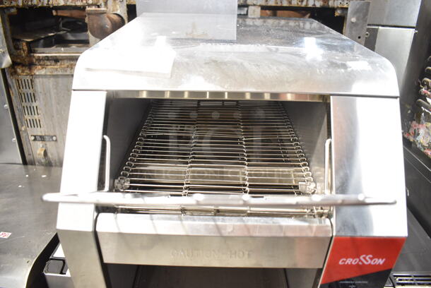 2024 Crosson CCT-500 Stainless Steel Commercial Countertop Electric Powered Conveyor Toaster Oven. 120 Volts, 1 Phase. Tested and Does Not Power On - Image 3 of 6
