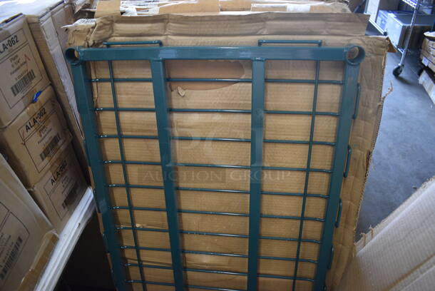 ALL ONE MONEY! Lot of 6 BRAND NEW IN BOX! Green Finish Dunnage Shelves. 24x48x1.5 - Image 2 of 4