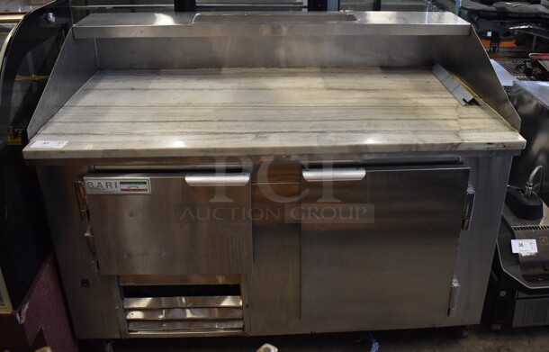 2017 Leader DR60 SC Stainless Steel Commercial Dough Retarder w/ Marble Countertop on Commercial Casters. 115 Volts, 1 Phase. 60.5x34x47. Tested and Does Not Power On
