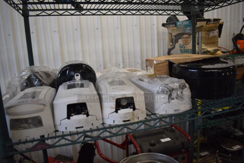 ALL ONE MONEY! Tier Lot of 9 Various Dispensers; Soap and Toilet Paper