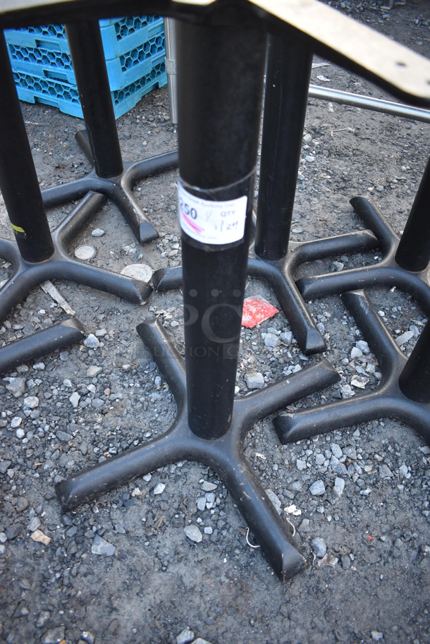 4 Black Metal Table Bases. 22x22x28. 4 Times Your Bid! - Image 3 of 3