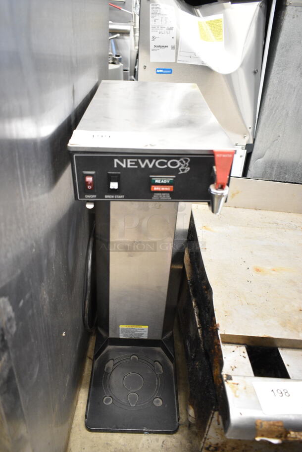 Newco ACE-D Stainless Steel Commercial Countertop Coffee Machine w/ Hot Water Dispenser. 120 Volts, 1 Phase.  - Image 1 of 6
