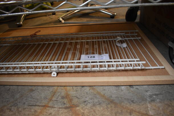 ALL ONE MONEY! Lot of White Wire Shelf and Bulletin Board! - Image 2 of 3