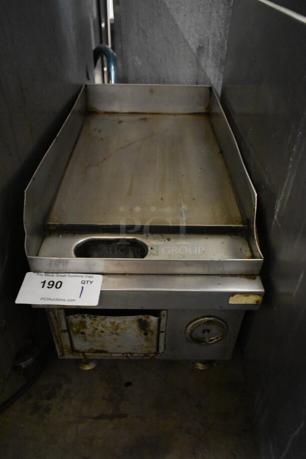 2014 Grindmaster Cecilware Stainless Steel Commercial Countertop Electric Powered Flat Top Griddle. 