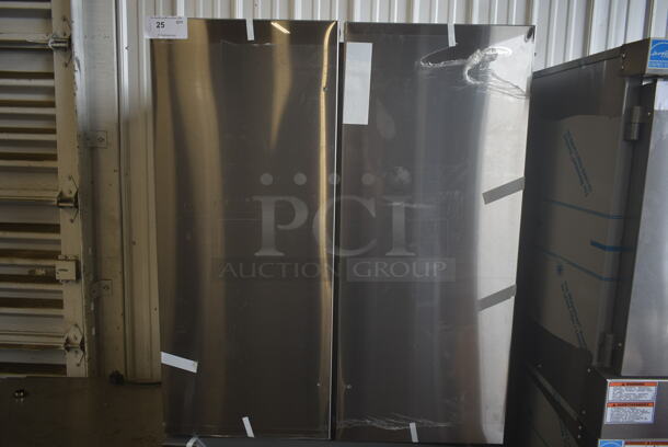 BRAND NEW SCRATCH AND DENT! KoolMore Stainless Steel French Style Cooler Freezer. Tested and Working! - Image 2 of 6