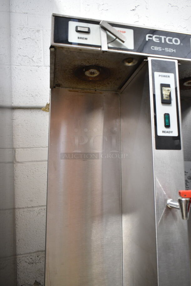 Fetco CBS-52H20 Stainless Steel Commercial Countertop Double Coffee Machine w/ Hot Water Dispenser. 120/208-240 Volts, 1 Phase.  - Image 4 of 6