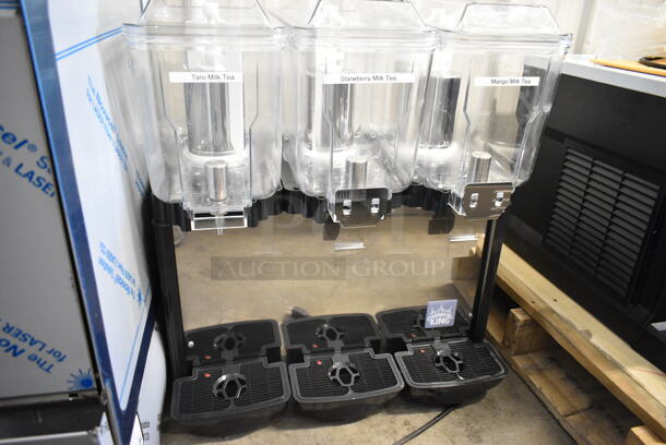 BRAND NEW SCRATCH AND DENT! 2024 Carnival King COLDREAM 3M RBD3G3 Triple 3 Gallon Bowl Refrigerated Beverage Dispenser. 115 Volts, 1 Phase. Tested and Working! - Image 2 of 6