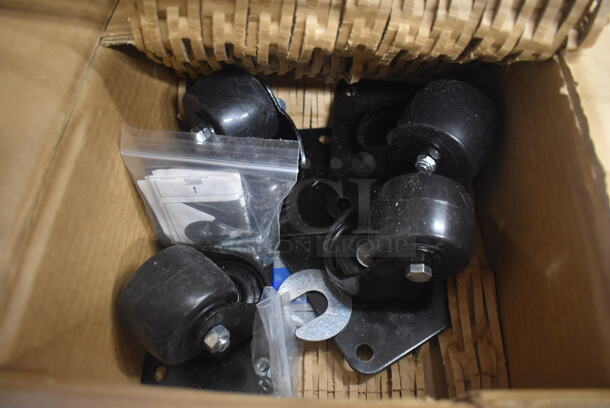 5 Boxes of 4 BRAND NEW! Commercial Casters. 4x5x3.5. 5 Times Your Bid!