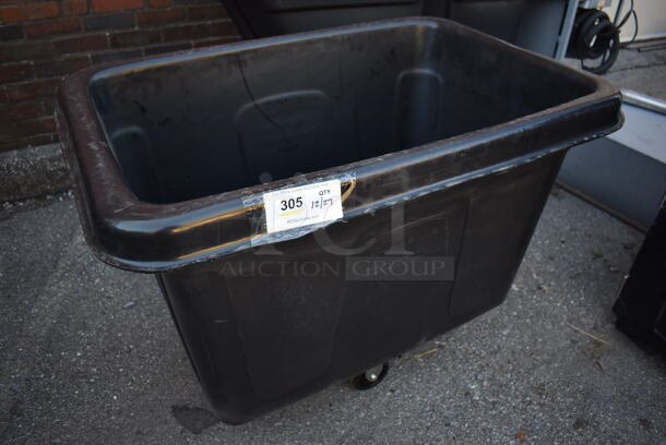 BRAND NEW! Rubbermaid Black Poly Bin on Casters. 38x26x29 - Image 3 of 6