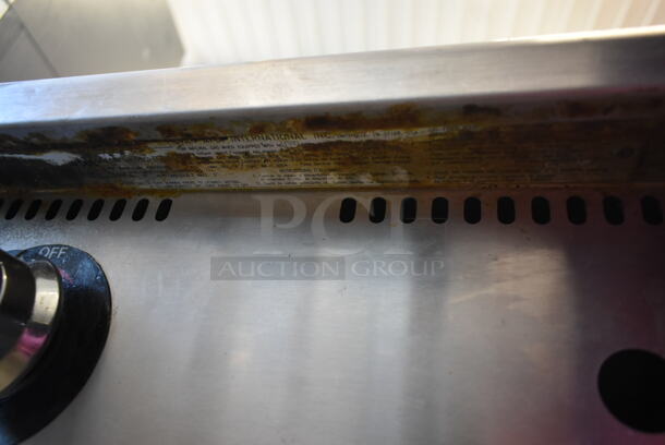 Star Stainless Steel Commercial Countertop Gas Powered Flat Top Griddle.  - Image 4 of 5