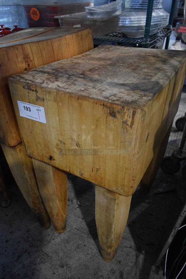 Butcher Block Table. 16x24x31 - Image 2 of 4