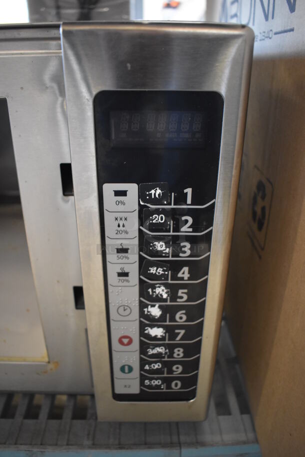 2019 Amana RCS10TS Stainless Steel Commercial Countertop Microwave Oven. 120 Volts, 1 Phase. 22x18x14 - Image 5 of 6