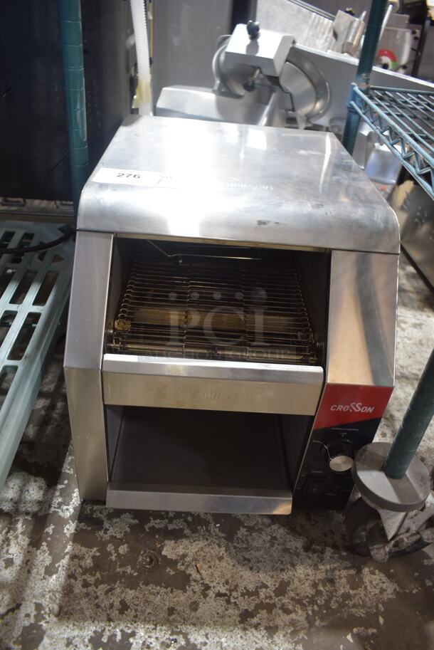 2022 Crosson CCT-500 Stainless Steel Commercial Countertop Electric Powered Conveyor Toaster Oven. 120 Volts, 1 Phase. Tested and Does Not Power On
