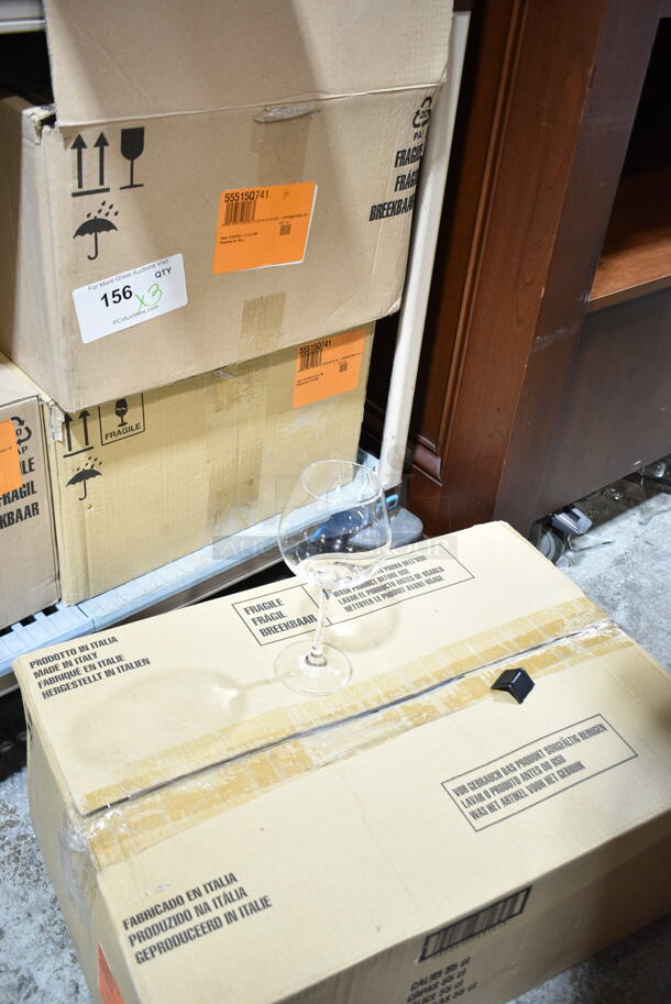 3 Boxes of 24 BRAND NEW IN BOX! Bormioli Rocco Chianti Classico Wine Glasses. 3 Times Your Bid! - Image 2 of 6