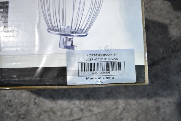 BRAND NEW SCRATCH AND DENT! Avantco 177MX20WHIP Metal Commercial Whisk Attachment for Mixer.  - Image 4 of 4