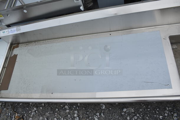 BRAND NEW SCRATCH AND DENT! Regency 600DDT96L Stainless Steel 16 Gauge 8' Soiled / Dirty Dish Table - Left Drainboard - Image 5 of 6