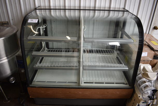 Federal Metal Commercial Floor Style Deli Display Case Merchandiser. 50x35x48.5. Tested and Powers On But Does Not Get Cold