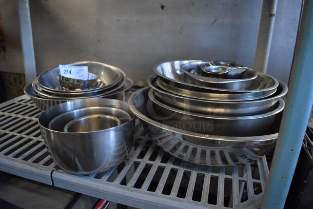 ALL ONE MONEY! Tier Lot of Various Metal Bowls - Image 3 of 3