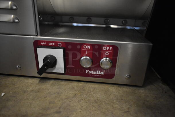 BRAND NEW SCRATCH AND DENT! Estella 348PEM9 Stainless Steel Commercial Countertop 9 lb. Pasta Extruder Machine. 120 Volts, 1 Phase.  - Image 6 of 12