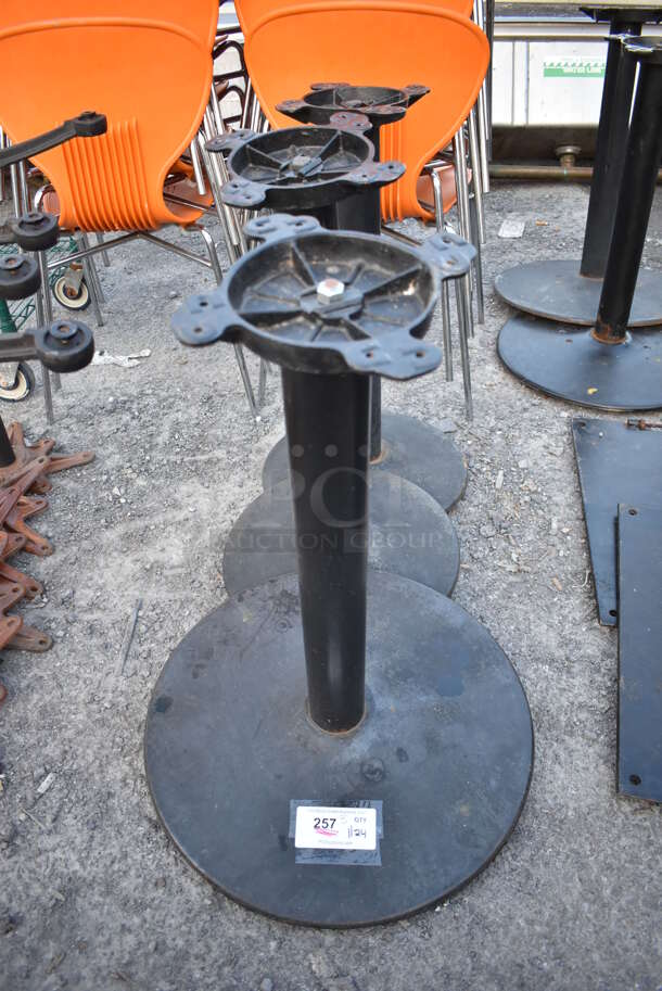 3 Black Metal Table Bases. 22x22x28. 3 Times Your Bid! - Image 1 of 3