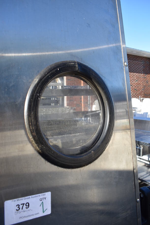 2 Metal Swinging Kitchen Doors. 17.5x1x82.5. 2 Times Your Bid! - Image 2 of 5