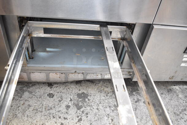 Delfield D4472N-30M Stainless Steel Commercial Sandwich Salad Prep Table Bain Marie Mega Top w/ 6 Drawers. Missing Lid. 115 Volts, 1 Phase. Tested and Does Not Power On - Image 8 of 12