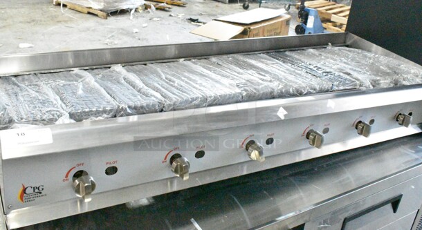 BRAND NEW SCRATCH AND DENT! 2023 Cooking Performance Group CPG 351CRCPG72NL Stainless Steel 72" Gas Radiant Charbroiler. 240,000 BTU.  - Image 2 of 11