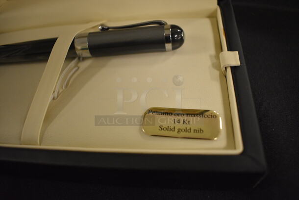 Aurora Pennino Oro Massiccio 14kt Solid Gold Nib Pen With Box - Image 2 of 4