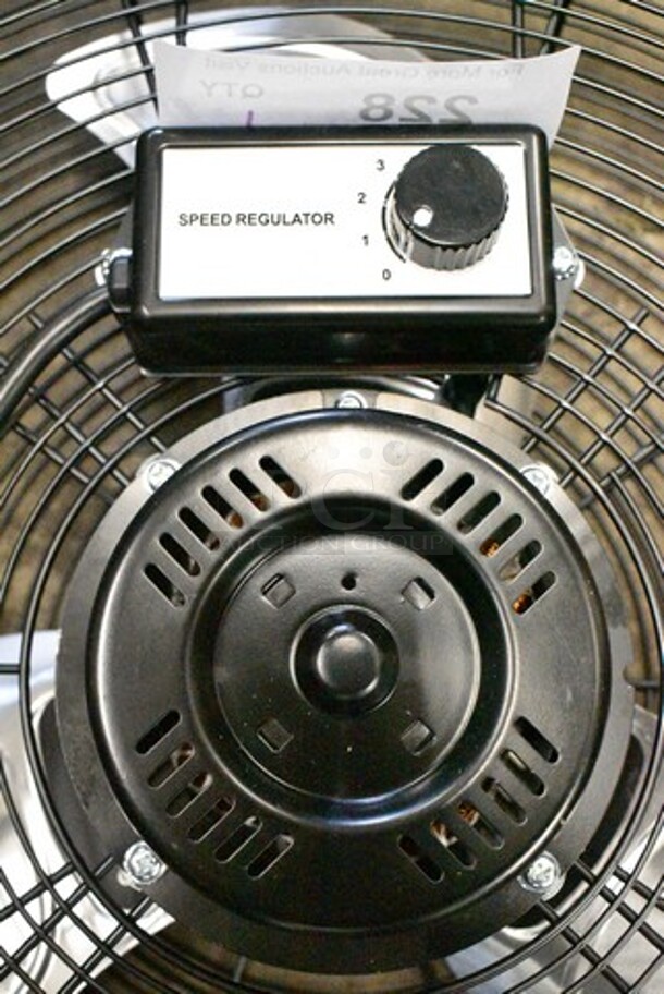 BRAND NEW SCRATCH AND DENT! TPI SFC-450B CF-18 18" 3-Speed Fixed Industrial Floor Fan. 120 Volts, 1 Phase. Tested and Working! - Image 3 of 4