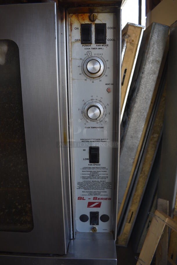 2 Southbend Stainless Steel Commercial Natural Gas Powered Full Size Convection Ovens w/ View Through Doors, Metal Oven Racks and Thermostatic Controls. 38x36x64. 2 Times Your Bid! - Image 5 of 9