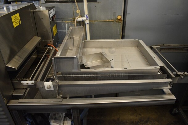 Belshaw Adamatic Model TG50 Stainless Steel Commercial Floor Style Thermoglaze Icing Machine on Commercial Casters. 208 Volts, 1 Phase. 80x33.5x54.5. - Image 3 of 7