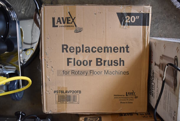 BRAND NEW! Lavex 978LAVP20A Janitorial 20" Single Speed Rotary Floor Cleaning Machine w/ 3 Lavex Pad Drivers. 110-120 Volts, 1 Phase. 20x24x44. Tested and Working! - Image 7 of 9