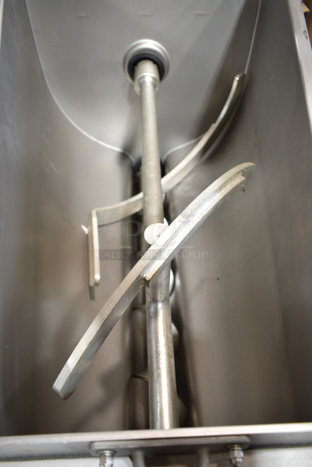 2021 Hobart MG2032 Metal Commercial Floor Style Electric Powered Meat Mixer Grinder w/ Foot Pedal on Commercial Casters. 208 Volts, 3 Phase. Tested and Working! - Image 3 of 6