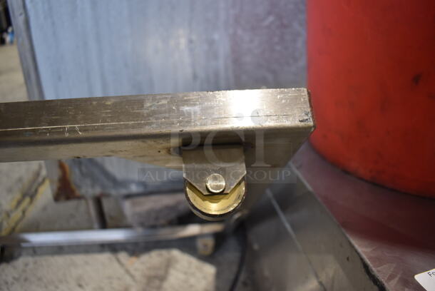 Metal Commercial Dish Caddy Dolly on Commercial Casters. 26.5x27.5x3 - Image 3 of 3