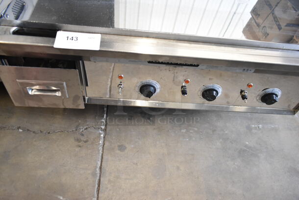 Keating 36X30 MiraClean Stainless Steel Commercial Countertop Electric Powered Chrome Top Flat Top Griddle. 208/230 Volts, 3 Phase.  - Image 2 of 5