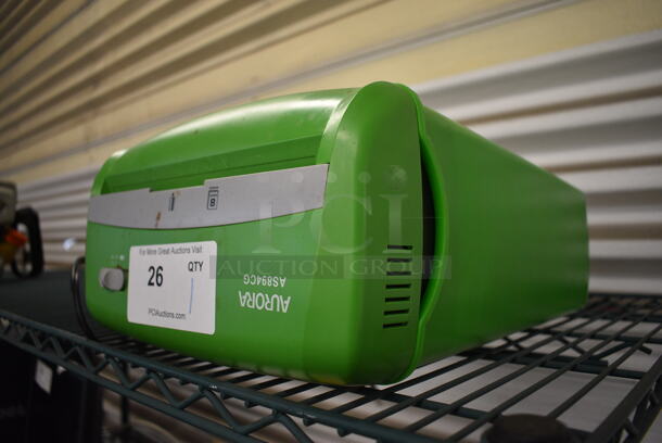 Aurora Model AS894CG Green Paper Shredder. 12x6x15. Tested and Working! - Image 2 of 3