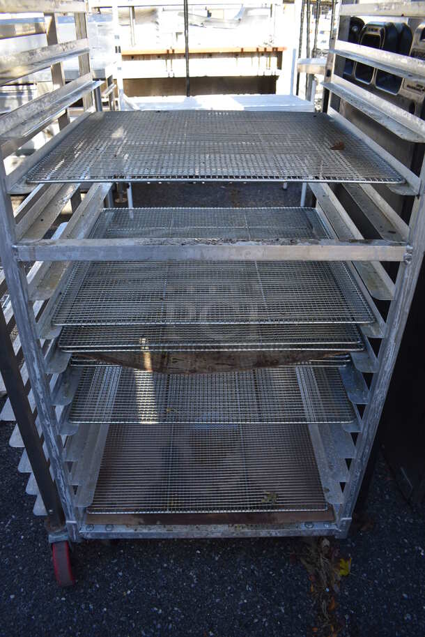 Metal Commercial Pan Transport Rack on Commercial Casters. 25x26x68 - Image 4 of 4