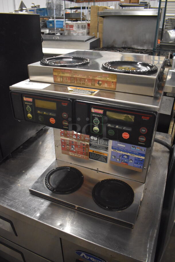 2013 Bunn AXIOM 2/2 TWIN Stainless Steel Commercial Countertop 4 Burner Coffee Machine. 120/208-240 Volts, 1 Phase. 16x18x20 - Image 2 of 6