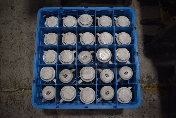 ALL ONE MONEY! Lot of 9 Dish Caddies on Dish Caddy Dolly w/ Various Glasses Including Ceramic Mugs, Beverage Glasses - Image 4 of 12