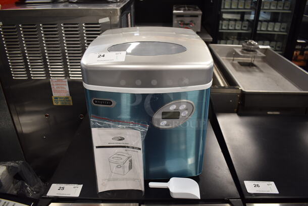 BRAND NEW SCRATCH AND DENT! Whynter IMC-490SS Commercial Stainless Steel Electric Compact Portable Ice Maker. 115V, 1 Phase. Tested And Working! 