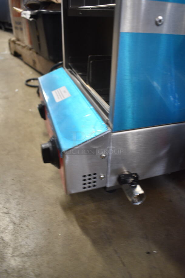 BRAND NEW SCRATCH AND DENT! 2023 Avantco 177HDS175 Stainless Steel Commercial Countertop 175 Dog / 40 Bun Hot Dog Steamer. 120 Volts, 1 Phase. Tested and Does Not Power On - Image 6 of 8