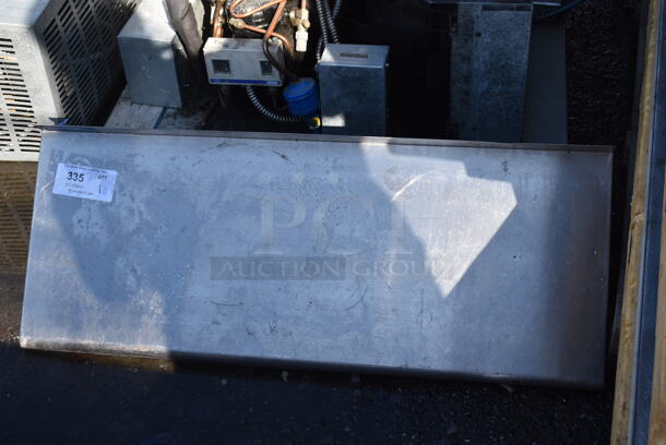 Stainless Steel Shelf w/ Wall Mount Brackets. 36x14x13 - Image 2 of 5