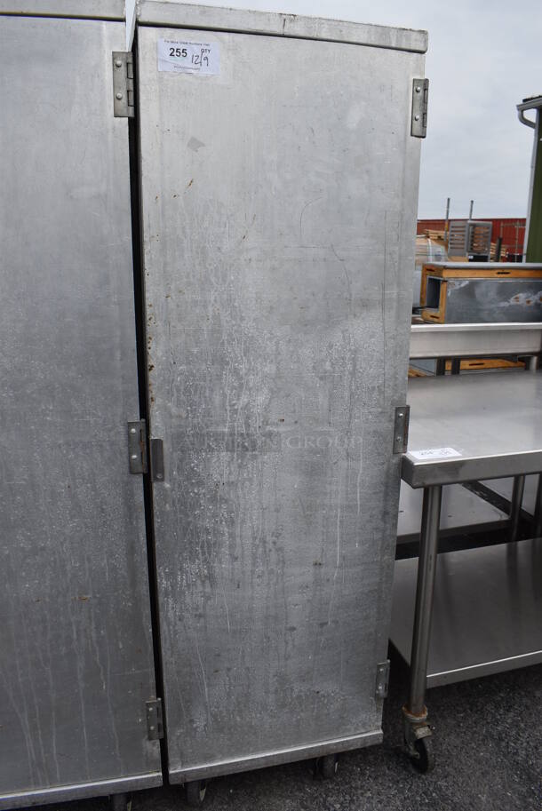 Metal Commercial Enclosed Pan Transport Rack on Commercial Casters. 21x27x66 - Image 1 of 5